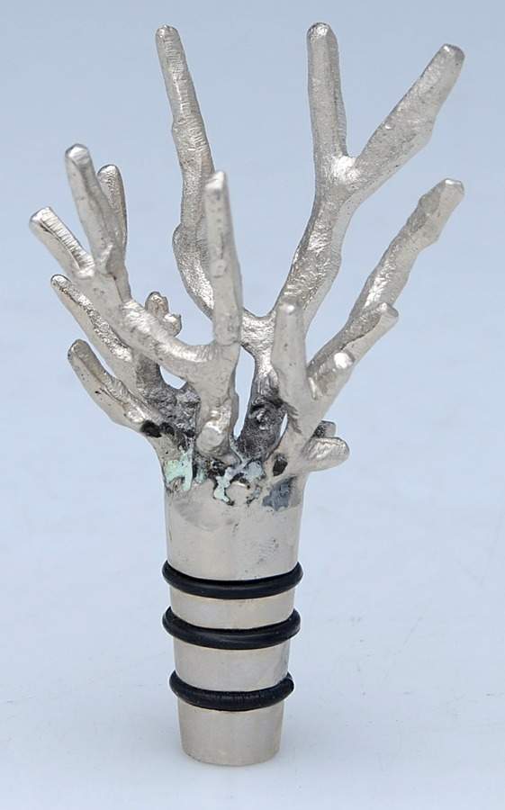 Ocean Reef (Aluminum Hollowware) Wine Stopper by Michael Aram-1