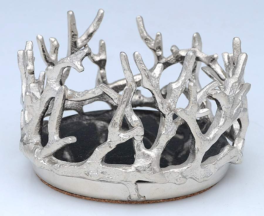 Ocean Reef (Aluminum Hollowware) Wine Bottle Coaster by Michael Aram-1