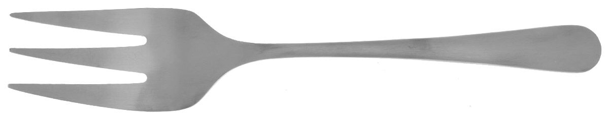 Ghent Satin (Stainless) Medium Solid Cold Meat Serving Fork by Artisanal Kitchen-1