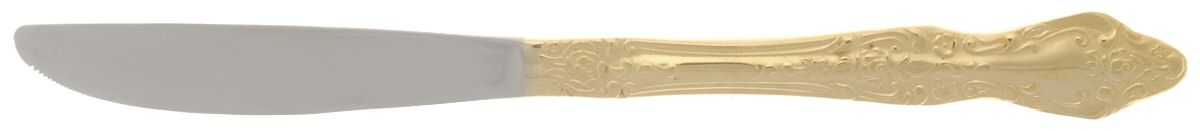 Golden Crown Royale (Gold Electroplate) Modern Solid Knife by Barclay Geneve-1