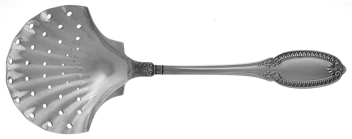 Empire-Impero (Sterling) Pierced Vegetable Serving Spoon by Buccellati-1