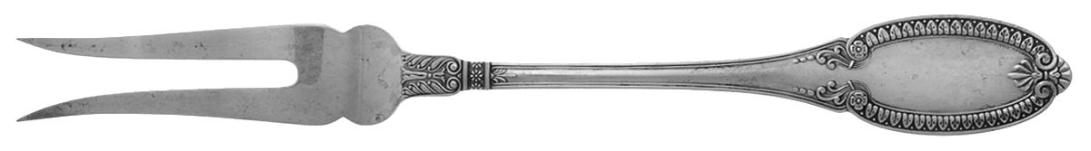 Empire-Impero (Sterling) Large 2-Tine Cold Meat Serving Fork by Buccellati-1