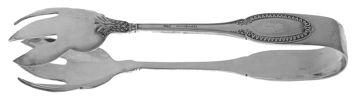 Empire-Impero (Sterling) Large Ice Serving Tongs by Buccellati-1