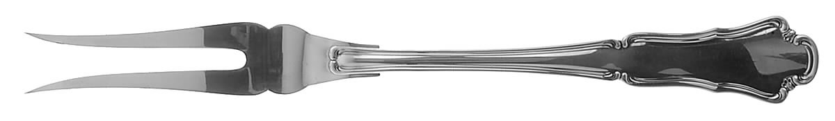 Savoy (Sterling) Large 2-Tine Cold Meat Serving Fork by Buccellati-1