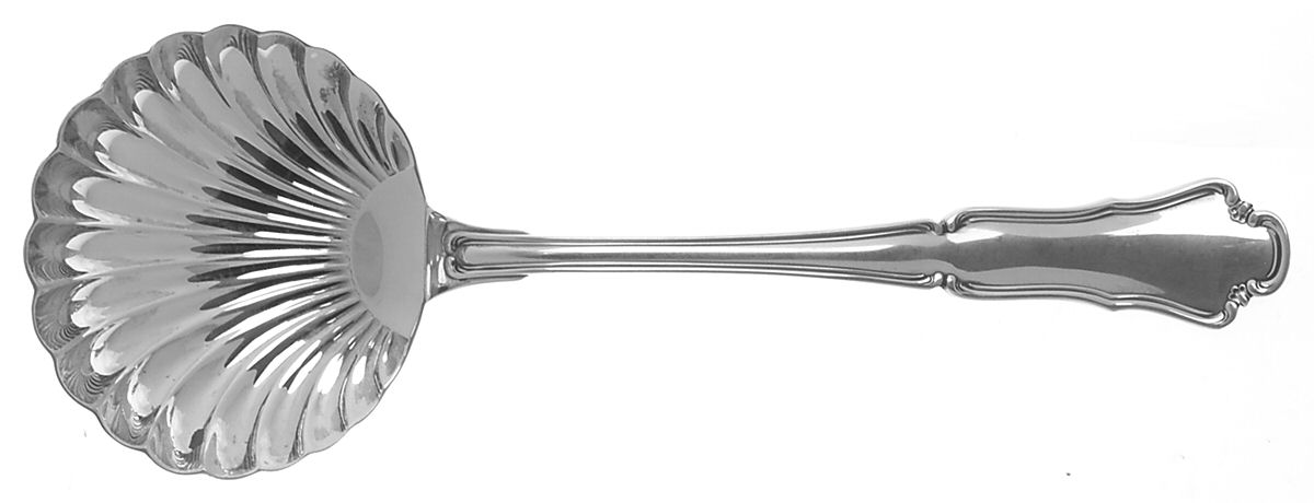 Savoy (Sterling) Solid Shell Berry/Casserole Spoon by Buccellati-1