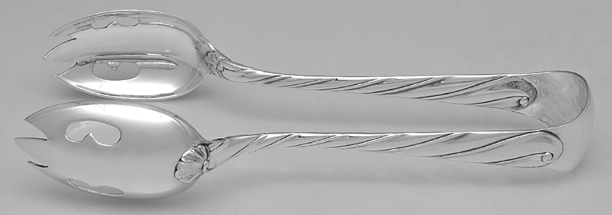 Torchon (Sterling) 1-Piece Salad Tongs by Buccellati-1