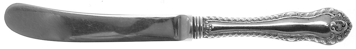 Gadroon (Sterling, No Monograms) Butter Spreader Hollow Hdl-Paddle/Stainless Blade by Birks Silver-1