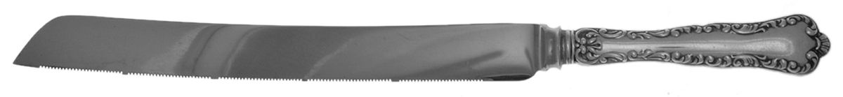 Louis XV (Sterling, 1914) Wedding Cake Knife with Stainless Blade by Birks Silver-1