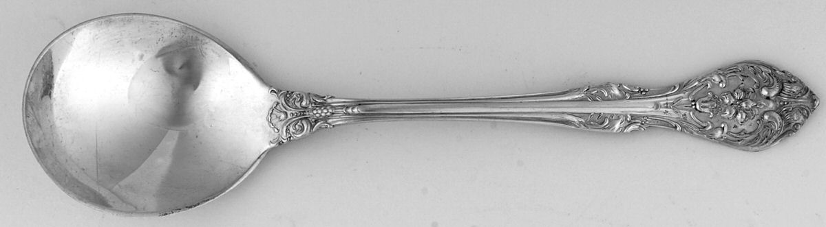 Orleans (Sterling) Round Bowl Soup Spoon (Cream Soup) by Birks Silver-1
