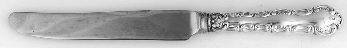 Pompadour (Sterling, 1914, No Monograms) New French Hollow Knife with Bolster by Birks Silver-1