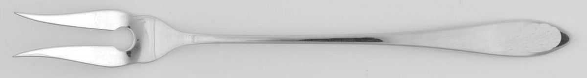 Tudor Plain (Sterling) Short Handle Pickle/Olive Fork by Birks Silver-1