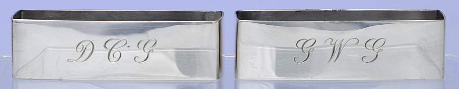 Sterling Hollowware Napkin Ring - Set of 2 by R. Blackinton & Co-1