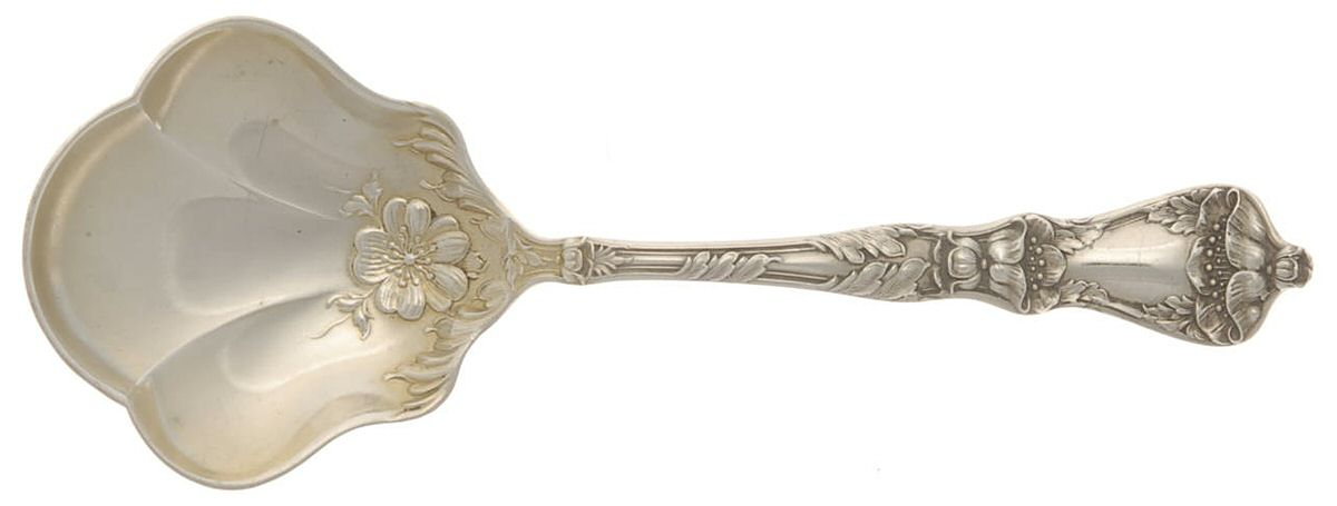 Poppy (Sterling) Solid Bon Bon Spoon by Baker Manchester-1