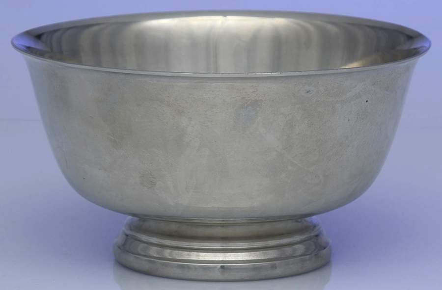 Colonial (Pewter, Hollowware) 6" Paul Revere Bowl by Luther Boardman & Son-1