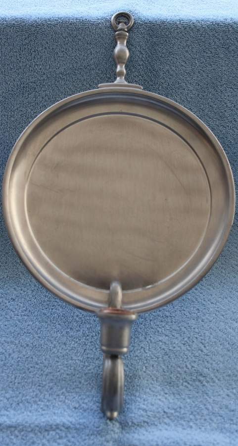 Colonial (Pewter, Hollowware) Wall Plate Candleholder by Luther Boardman & Son-1