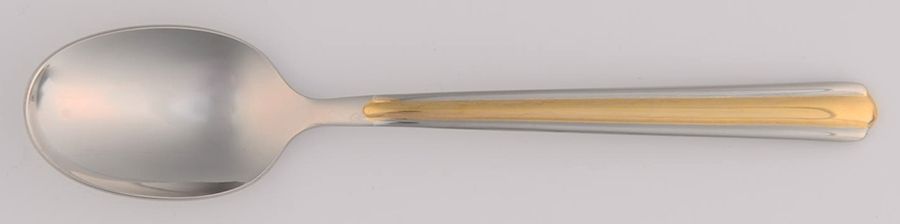 Piazza Gold (Stainless, Gold Accent) Teaspoon by Bremer Silberschmied-1