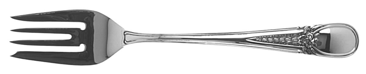 Flowered Antique (Sterling, 1940) Individual Salad Fork by R. Blackinton & Co-1