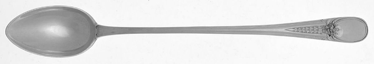 Flowered Antique (Sterling, 1940) Iced Tea Spoon by R. Blackinton & Co-1
