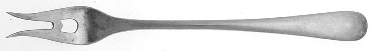 French Colonial (Sterling, 1940) Short Handle Pickle/Olive Fork by R. Blackinton & Co-1