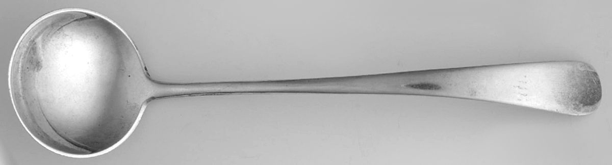 French Colonial (Sterling, 1940) Large Chocolate Spoon by R. Blackinton & Co-1