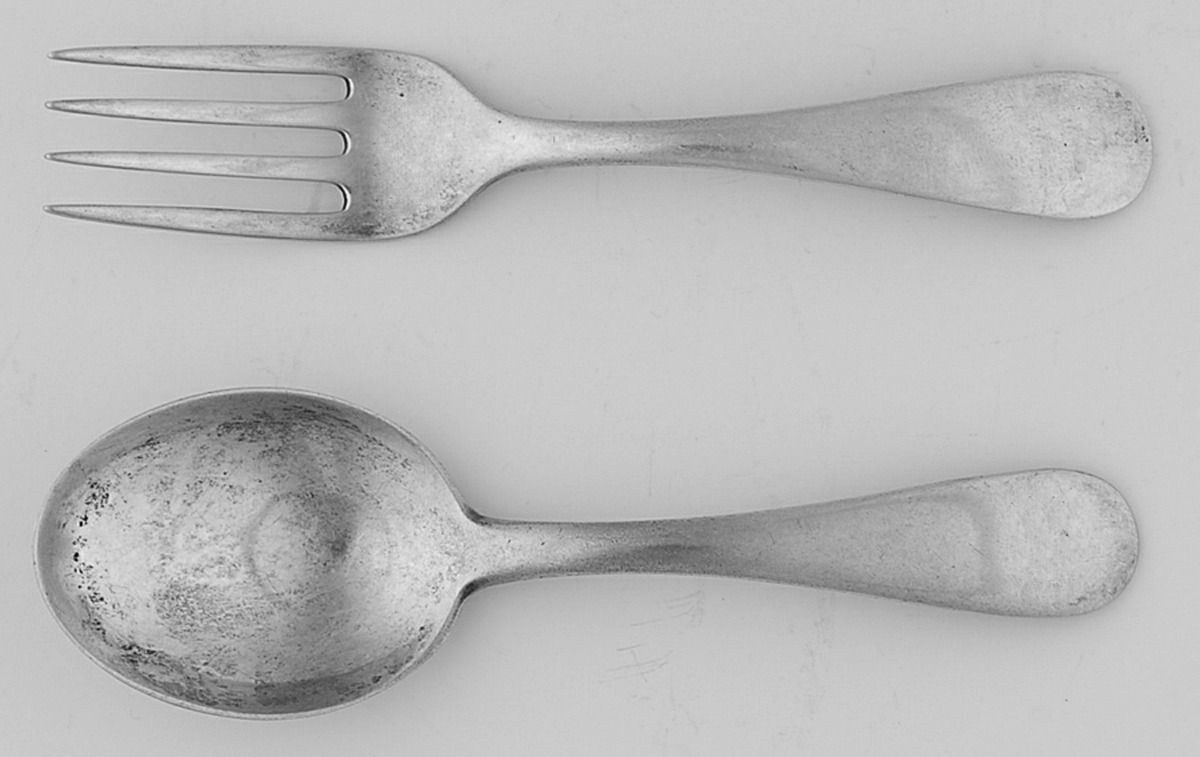 French Colonial (Sterling, 1940) 2 Pc Baby Set (BF, BS) by R. Blackinton & Co-1