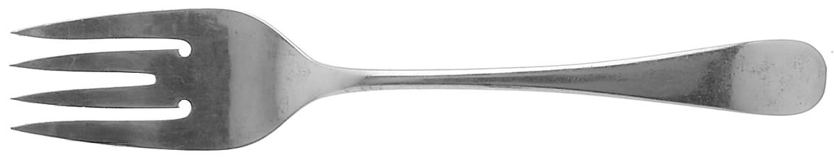 French Colonial (Sterling, 1940) Small Solid Cold Meat Serving Fork by R. Blackinton & Co-1