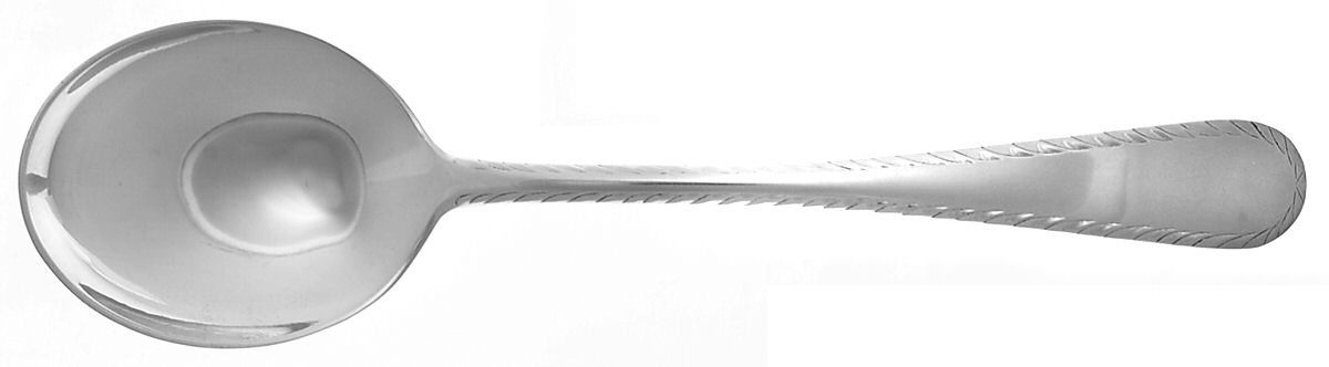 French Colonial-Engraved(Sterling, 1940) Round Bowl Soup Spoon (Cream Soup) by R. Blackinton & Co-1