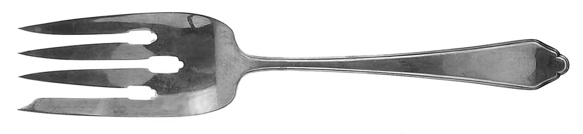 Gilbert Stuart (Sterling, 1946) Medium Solid Cold Meat Serving Fork by R. Blackinton & Co-1