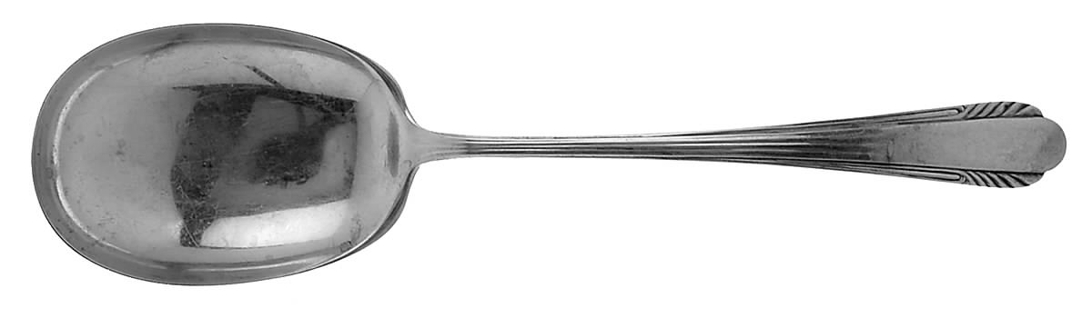 Lorraine (Sterling, 1946, No Monograms) Solid Smooth Casserole Spoon by R. Blackinton & Co-1