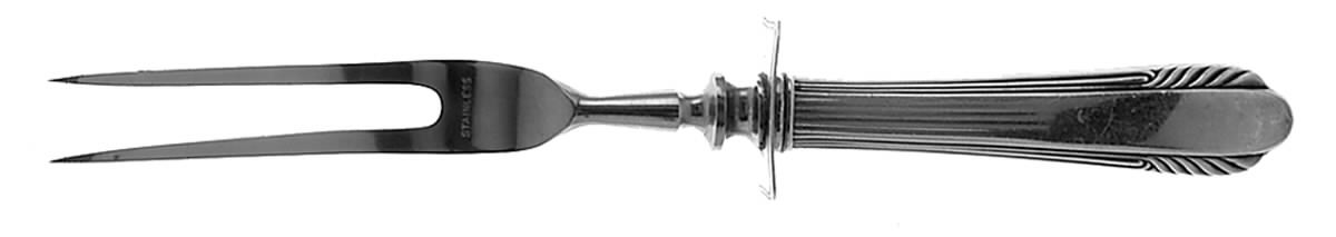 Lorraine (Sterling, 1946, No Monograms) Small Steak Carving Fork with Stainless Prongs by R. Blackinton & Co-1