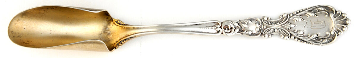 Nautilus (Sterling, 1900) Monogram Solid Cheese Scoop by R. Blackinton & Co-1