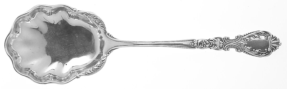 Nautilus (Sterling, 1900) Small Solid Berry/Casserole Spoon by R. Blackinton & Co-1