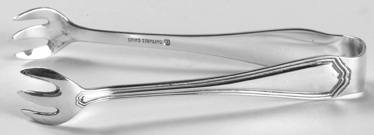 Georgian (Sterling, No Monograms) Sugar Tongs by Birks Silver-1
