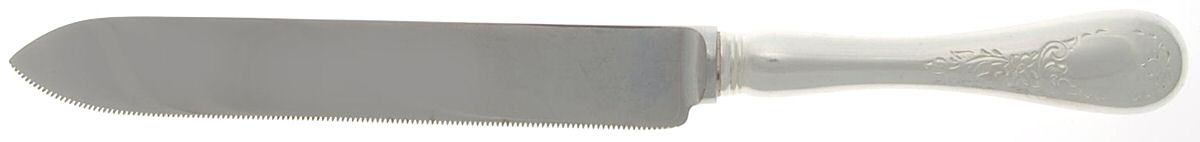 Queen Mary (Silverplate) Cake Knife with Stainless Blade by Birks Silver-1