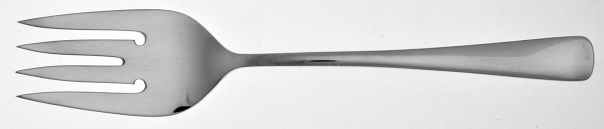 Compton (Sterling, 1950) Medium Solid Cold Meat Serving Fork by R. Blackinton & Co-1
