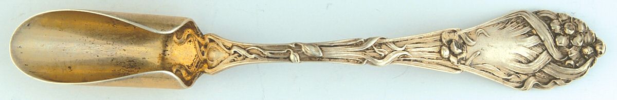Narcissus (Sterling) Solid Cheese Scoop by R. Blackinton & Co-1