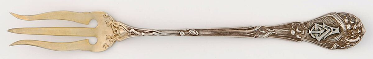Narcissus (Sterling) Olive Fork by R. Blackinton & Co-1