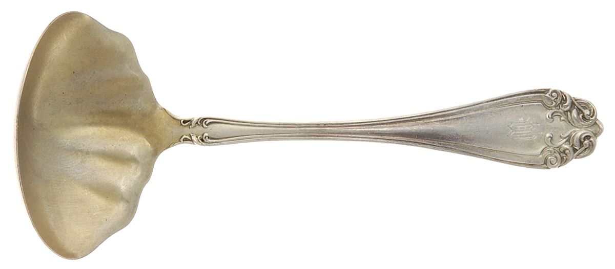 Claremont (Sterling) Ladle-Cream/Solid Piece-Small by R. Blackinton & Co-1