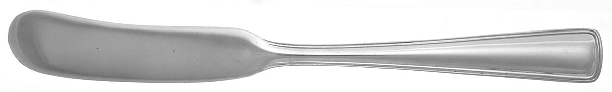 Compton Thread (Sterling, 1950) Flat Handle Butter Spreader by R. Blackinton & Co-1