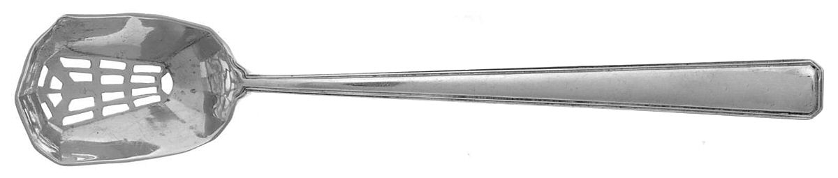 Compton Thread (Sterling, 1950) Pierced Bowl Short Handle Olive Spoon by R. Blackinton & Co-1