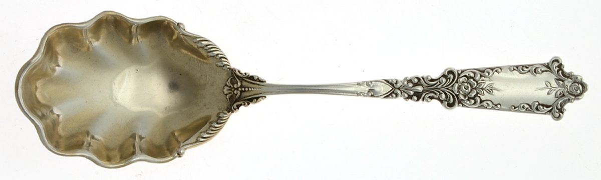 BLS5 (STERLING) Sugar Shell Spoon by R. Blackinton & Co-1