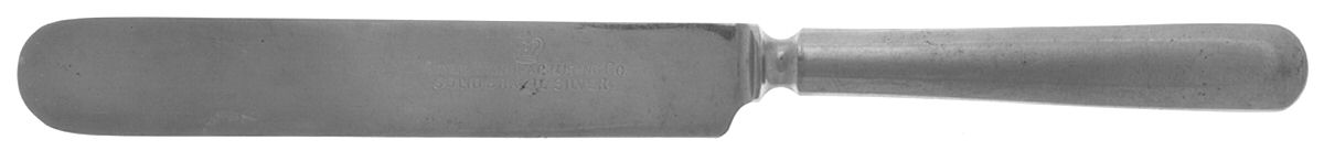 BZS1 (SILVERPLATE) Blunt Solid Knife by Brazil Silver-1