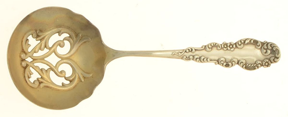 BLS7 (STERLING) Solid Bon Bon Spoon by R. Blackinton & Co-1