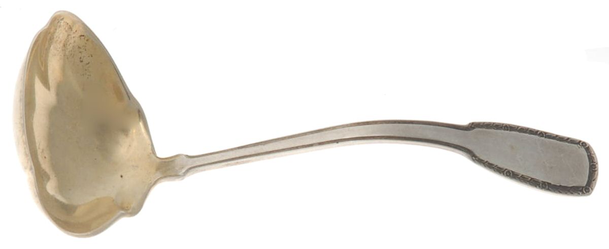 York (Sterling) Solid Piece Cream Ladle by R. Blackinton & Co-1