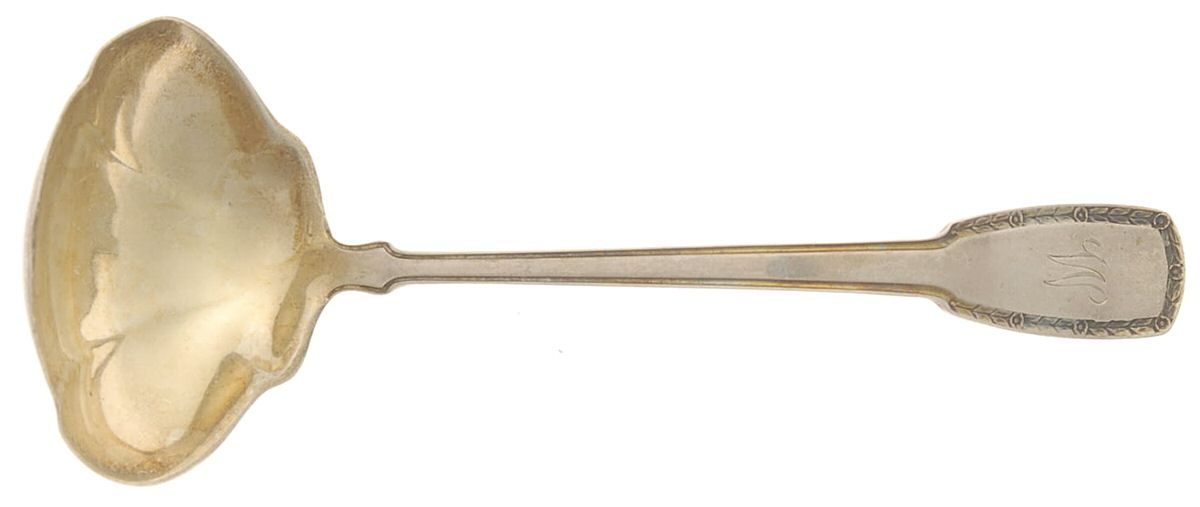 York (Sterling) Solid Piece Cream Ladle by R. Blackinton & Co-1