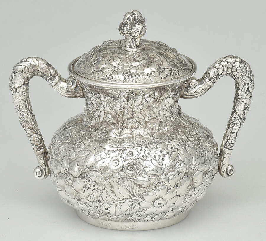 989 (Silverplate, Hollowware) Sugar Bowl & Lid by Barbour Bros -1