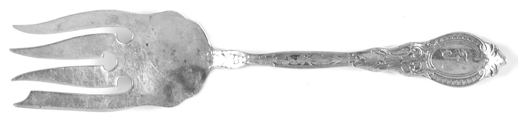 De Coverly (Sterling) Small Solid Cold Meat Serving Fork by R. Blackinton & Co-1