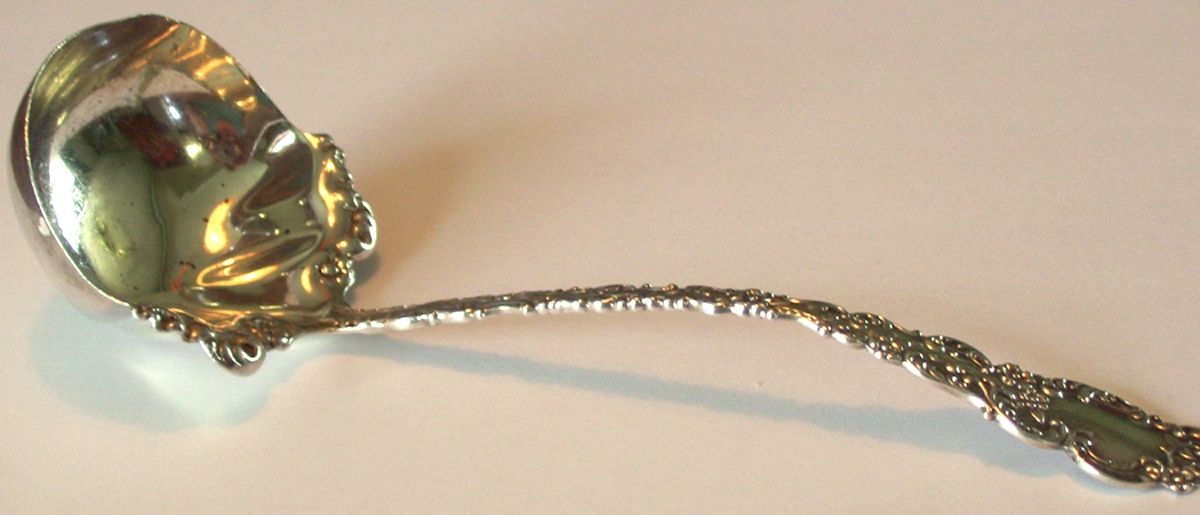 BLS12 (Sterling) Solid Gravy Ladle by R. Blackinton & Co-1