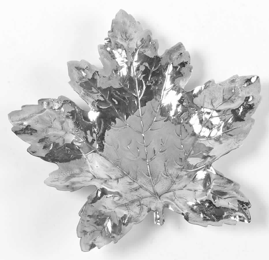 499 (Sterling, Hollowware) Leaf Shape Bon Bon Bowl by R. Blackinton & Co-1