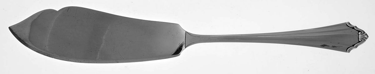 Friedrike  Large Solid Fish Serving Knife by Bremer Silberwarenfa-1